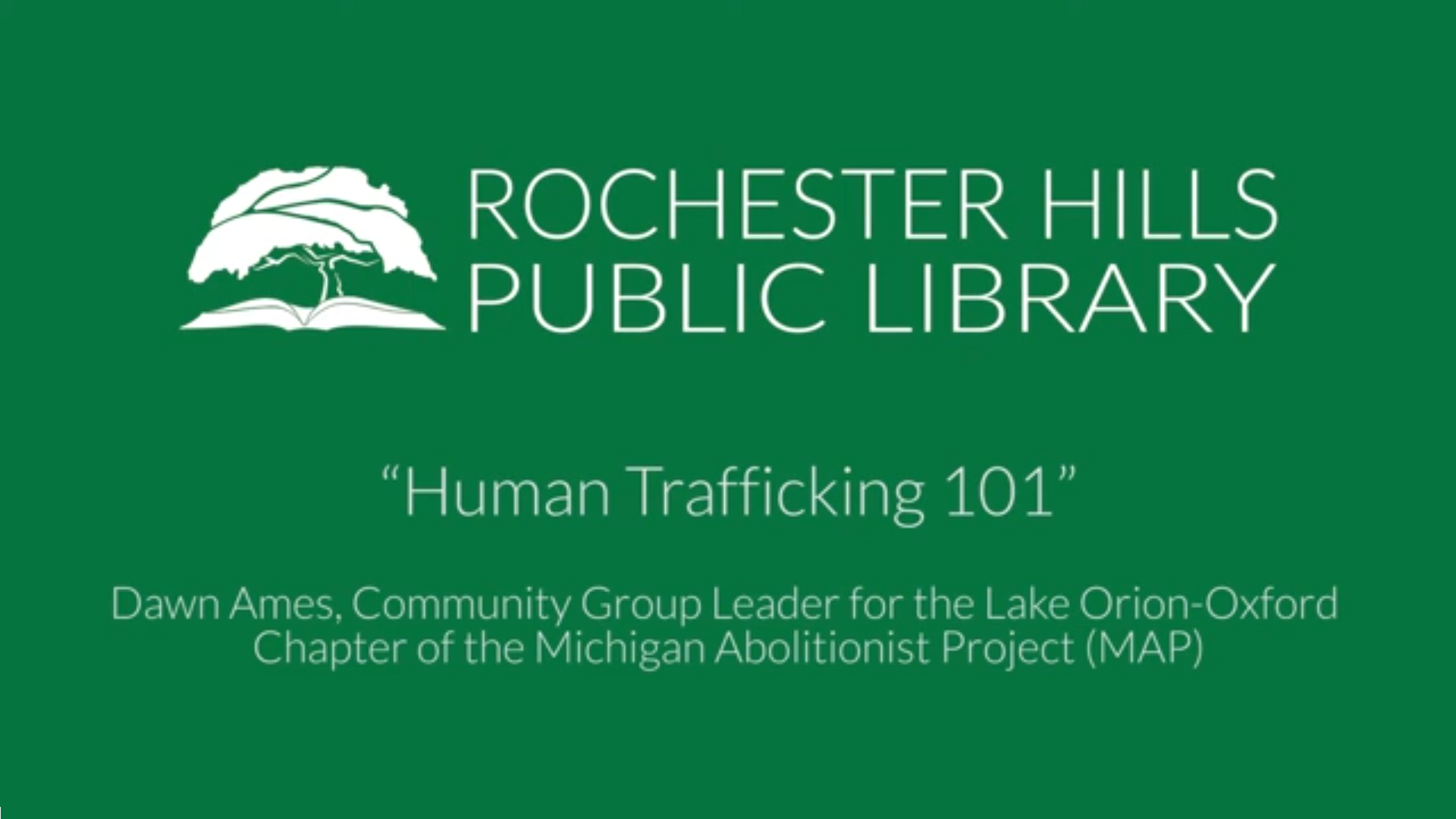 Human Trafficking 101