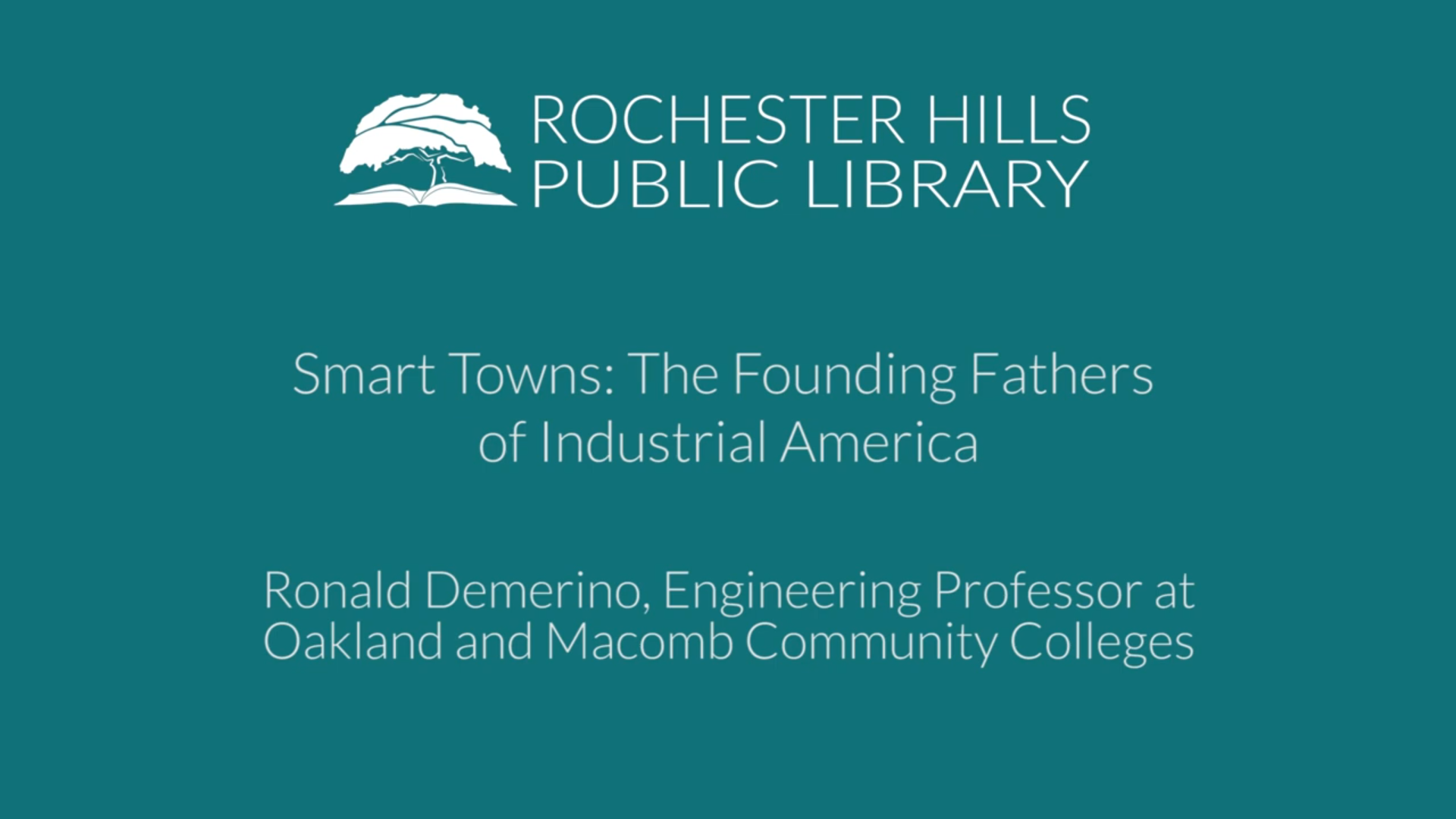 Smart Towns: The Founding Fathers of Industrial America